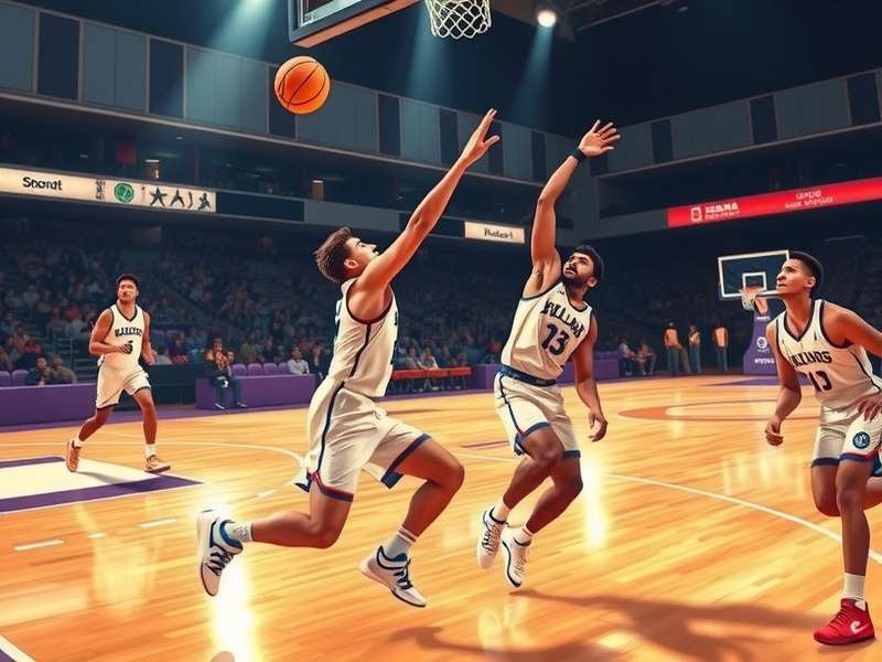 Basketball Stars 2023 Extension gameplay screenshot showing intense match