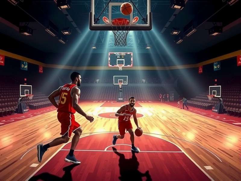Basketball Stars gameplay screenshot showing intense match