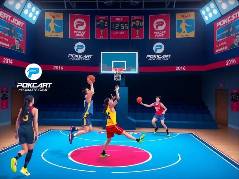 Poki Basketball Stars gameplay screenshot showing multiplayer match