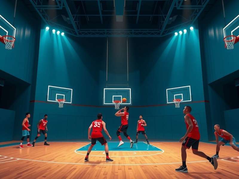 Basketball Stars 2020 gameplay screenshot showing intense multiplayer action