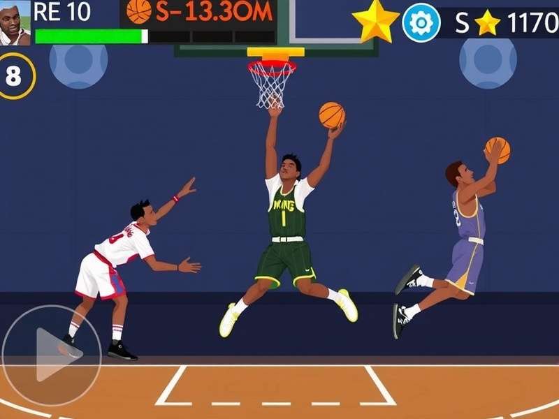 Basketball Stars 3 Gameplay Screenshot showing advanced build mechanics