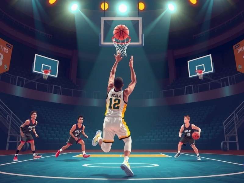 Basketball Stars 3 The Hatch gameplay screenshot showing intense basketball action