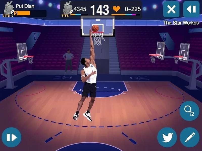 Basketball Stars Dunk Mechanics Visualization showing approach angles and timing windows