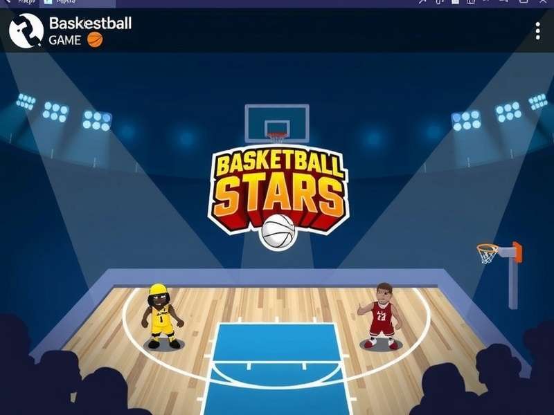 Basketball Stars Unblocked Gameplay Screenshot from GitHub Repository