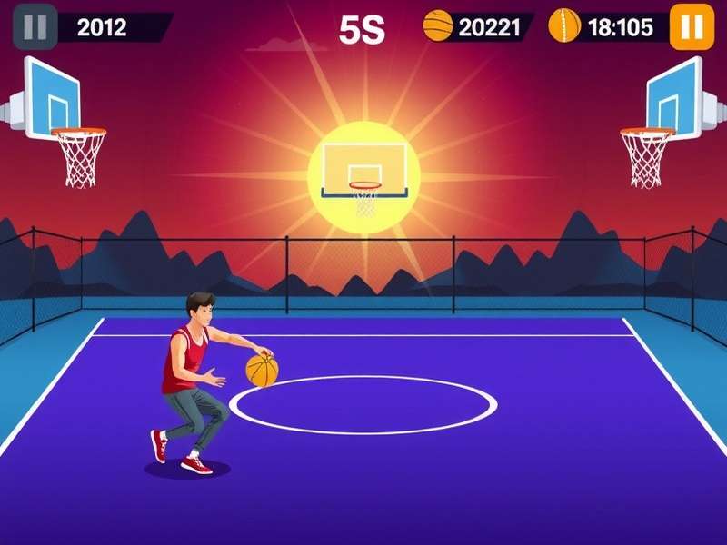 Basketball Stars gameplay screenshot showing intense match