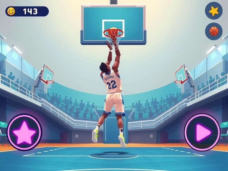 Step-by-step visual guide showing the perfect dunk timing in Basketball Stars
