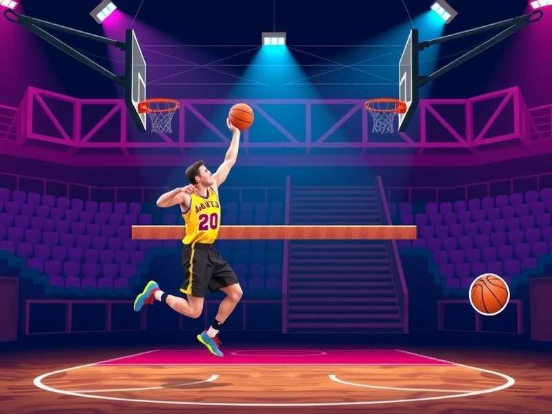 Two players competing in Basketball Stars 2 Player mode on mobile phones