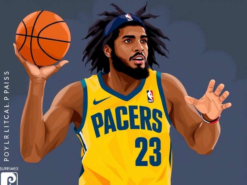 Gameplay screenshot of Pacers Basketball Stars on Poki showing a intense one-on-one match