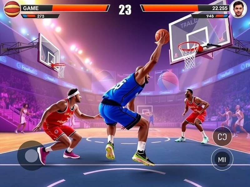 Basketball Stars Battle 2025 Gameplay Screenshot showing intense match