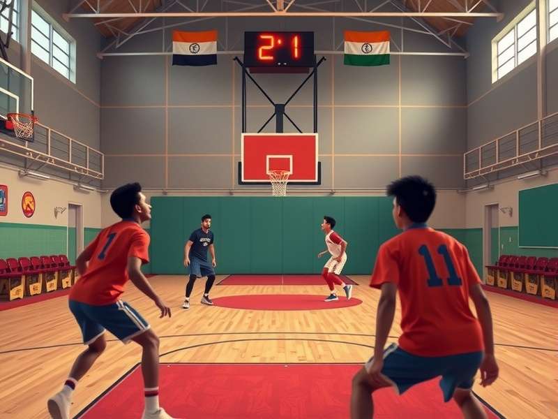 Basketball Stars Classroom 6x gameplay screenshot showing intense match