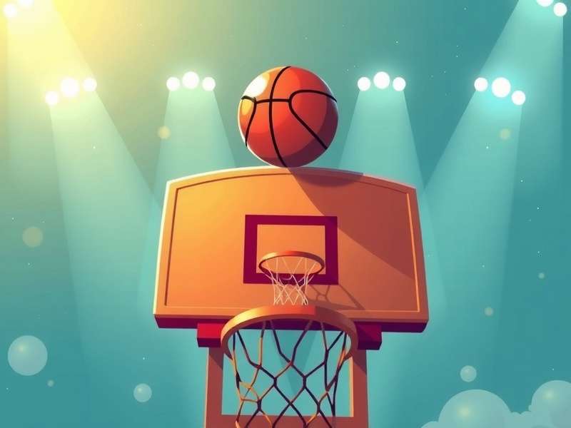 Basketball Stars Game Alley Oop in action showing a player dunking