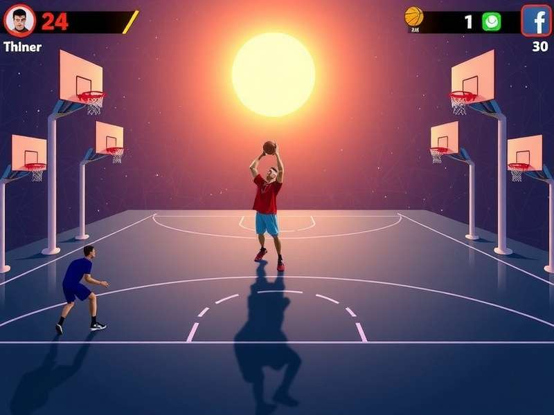 Basketball Stars Unblocked Games 76 gameplay screenshot showing a school tournament
