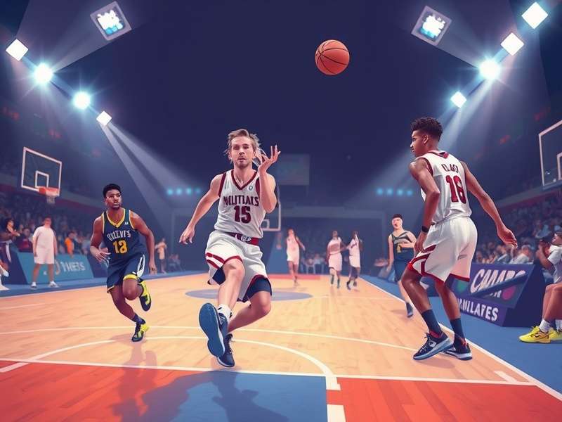 Basketball Stars Poki gameplay screenshot showing intense basketball action