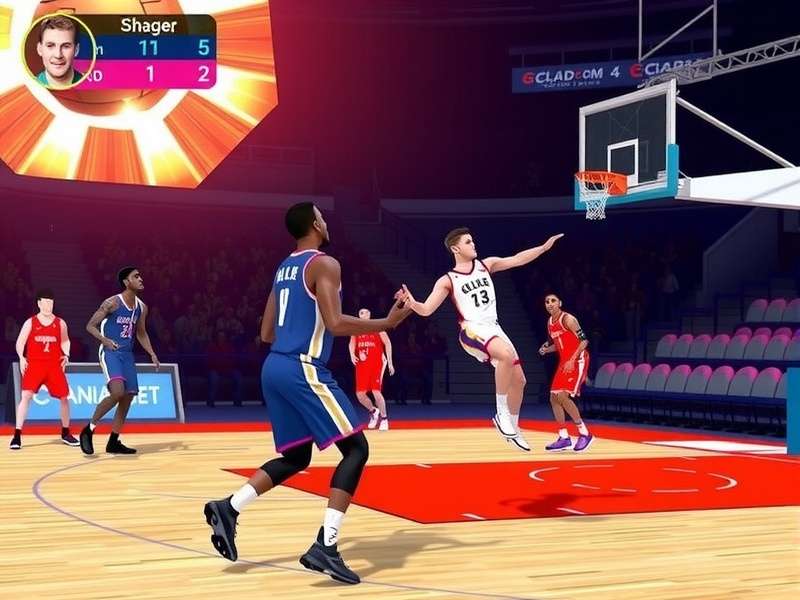 Basketball Stars 2019 Unblocked gameplay screenshot showing intense action