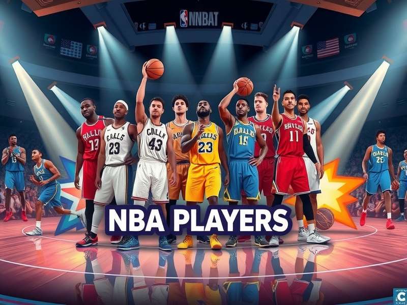Basketball Stars game screenshot featuring multiple NBA player models