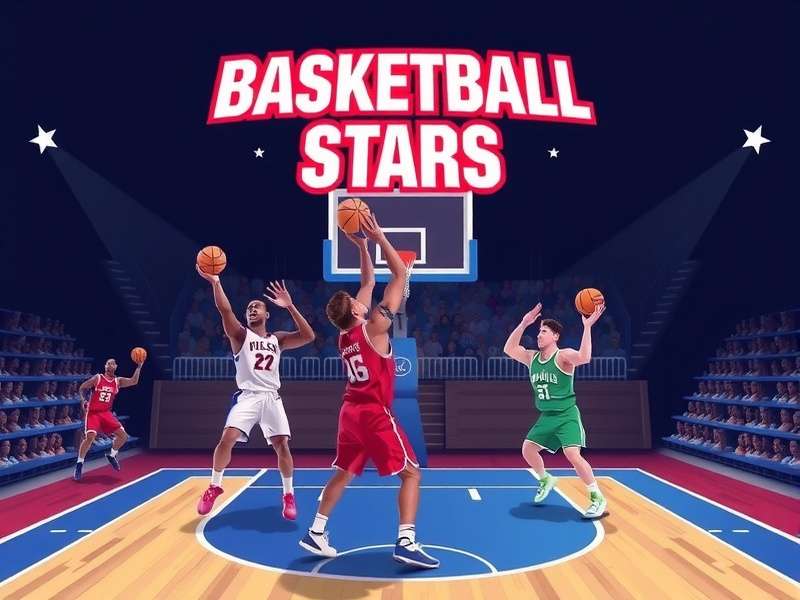 Basketball Stars Game Screenshot - Two Players Competing
