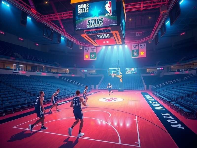 Basketball Stars gameplay screenshot showing intense match