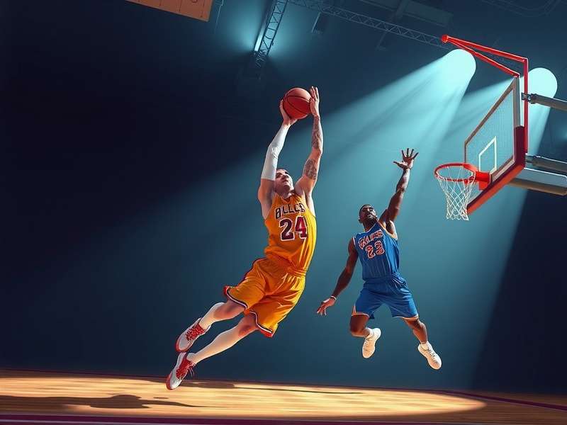 MrBeast playing Basketball Stars mobile game