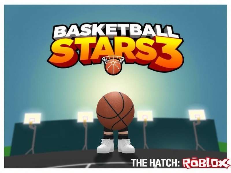 Basketball Stars 3 Roblox The Hatch gameplay screenshot showing intense basketball action