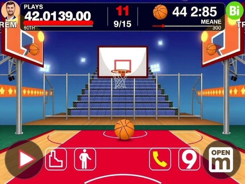 Young Indian basketball players competing in a local tournament