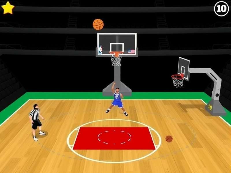 Intense gameplay moment from Basketball Stars Crazy Games showing a slam dunk