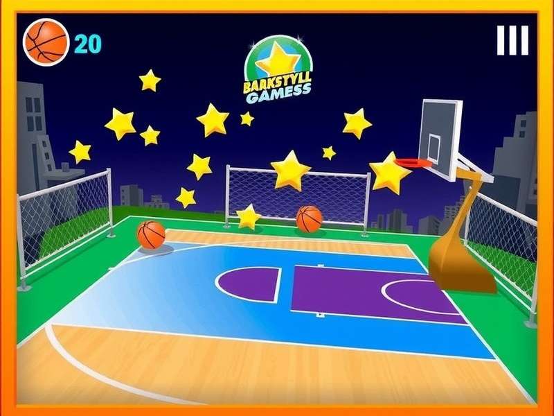 Basketball Stars gameplay screenshot showing intense 1v1 match