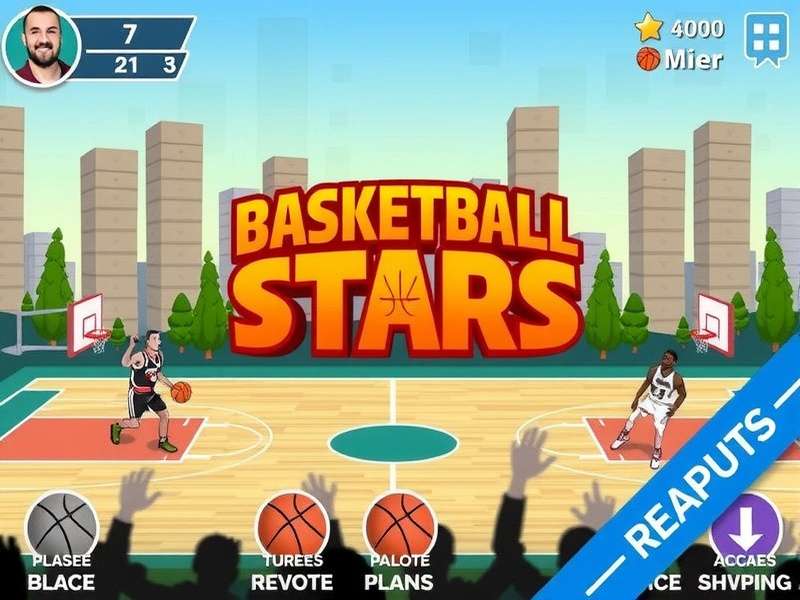 Basketball Stars 2 gameplay screenshot showing intense 1v1 action