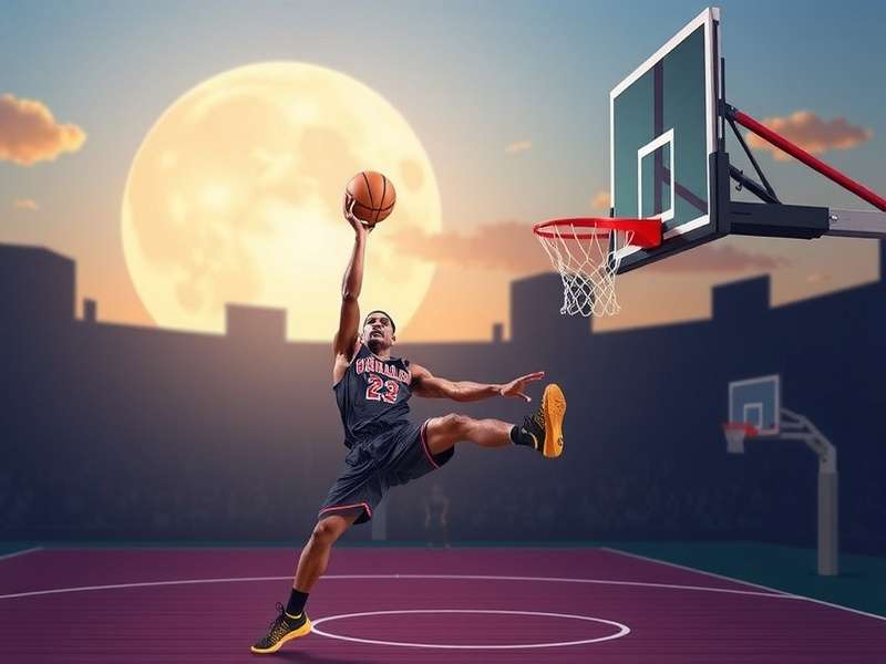 Dynamic basketball game action screenshot featuring Basketball Stars gameplay