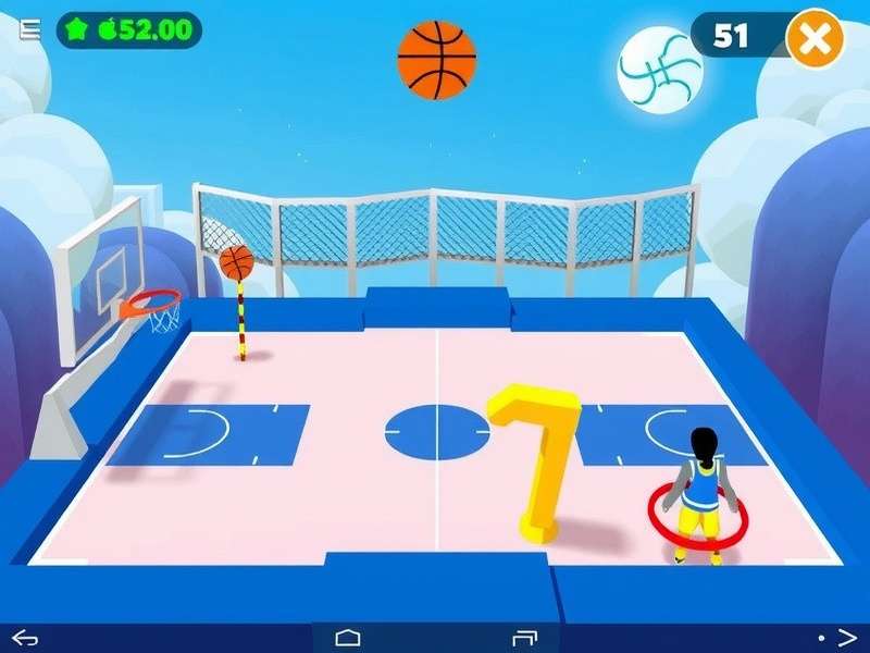 Basketball Stars Unblocked gameplay screenshot showing intense basketball match