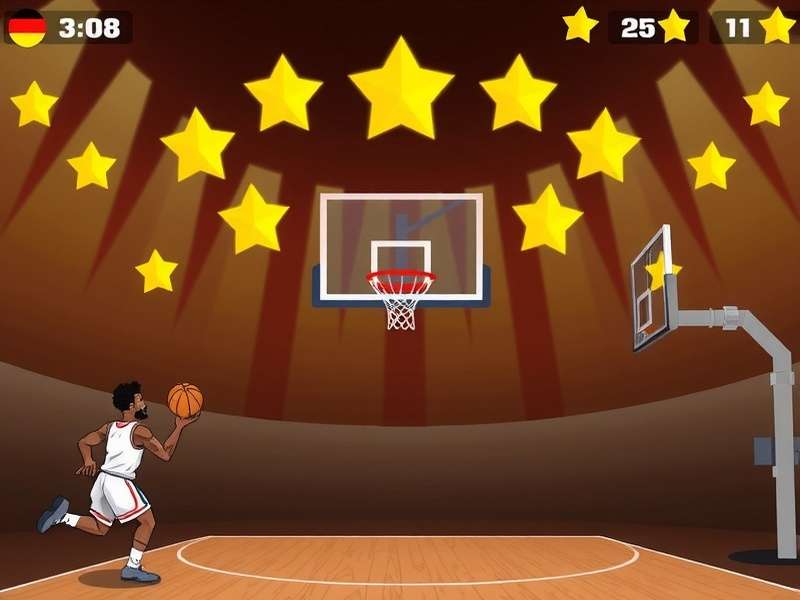 Indian basketball player executing a powerful dunk during a professional game