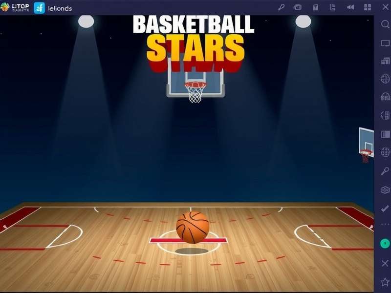 Basketball Stars game screenshot showing intense multiplayer action