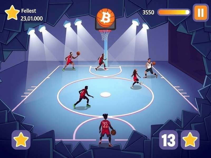 Basketball players in action during a local Indian tournament