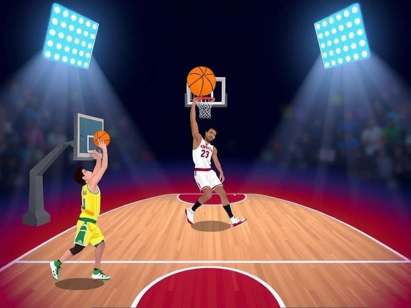 Basketball Stars Freezenova gameplay screenshot showing intense court action
