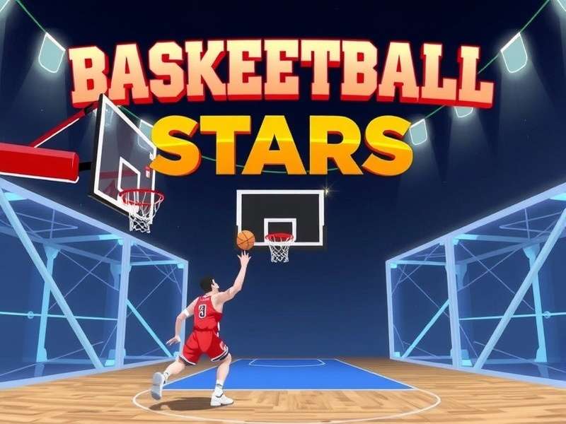 Basketball Stars Io gameplay screenshot showing multiplayer match