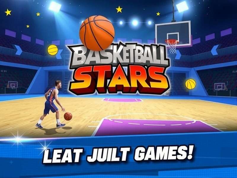 Basketball Stars Crazy Games intense gameplay screenshot showing a dunk moment