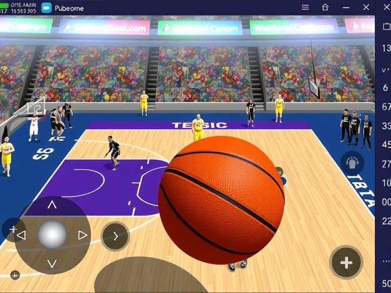Free Basketball Games For Computer – Basketball Stars India banner showing basketball court and players
