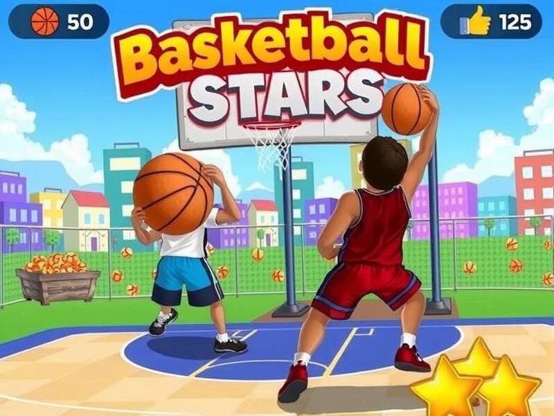 Basketball Stars Free Game – action gameplay screenshot with Indian players