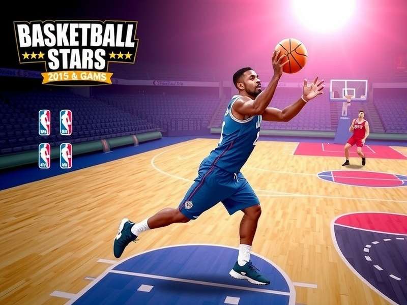 Basketball Stars Game 2025 Release – Hero banner showing the game's iconic court and Indian community