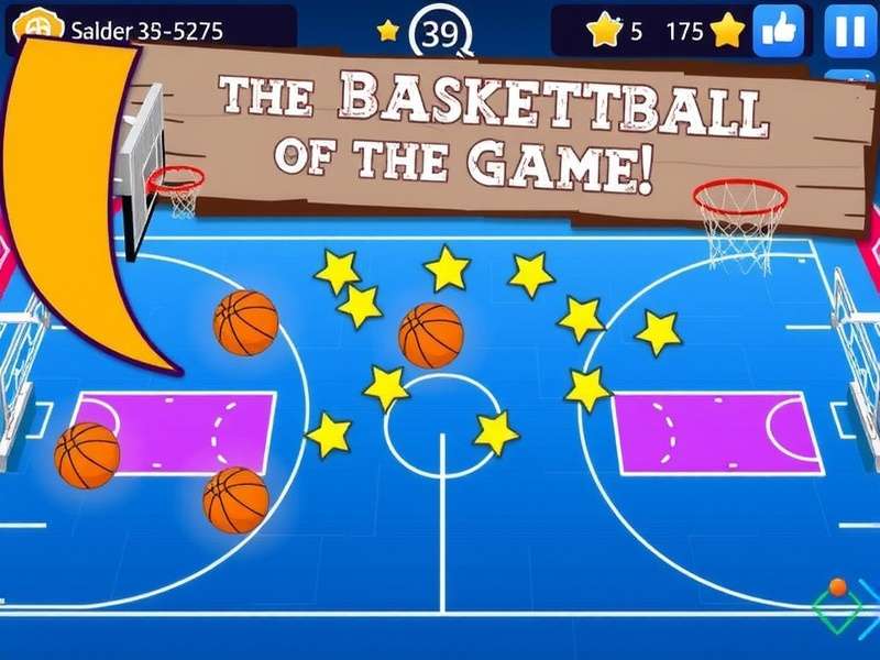 Two players competing in Basketball Stars on Poki – intense 2v2 action