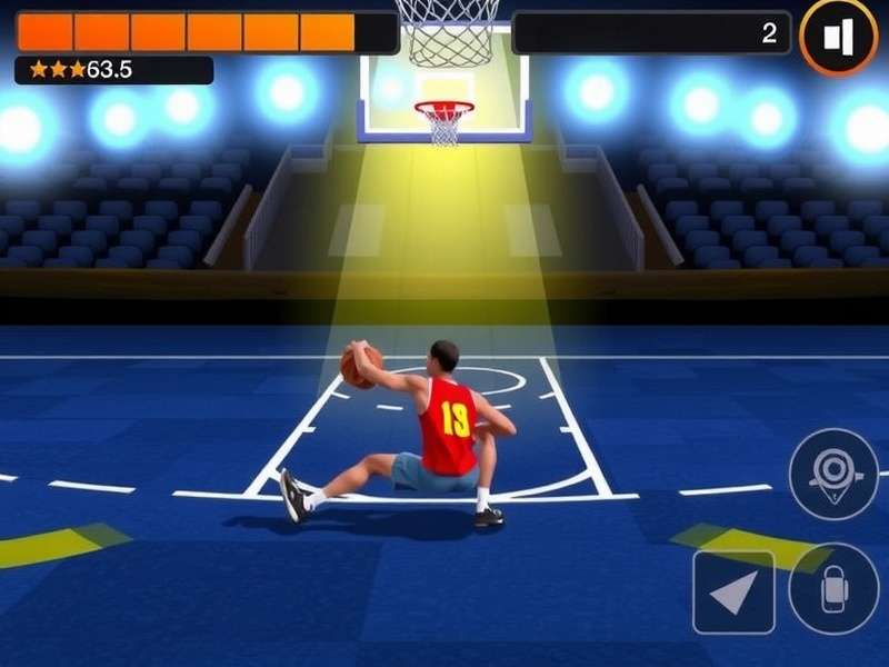 Two Indian gamers playing Basketball Stars Game 2 Player on a big screen